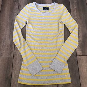 Yellow and Gray Long Sleeve